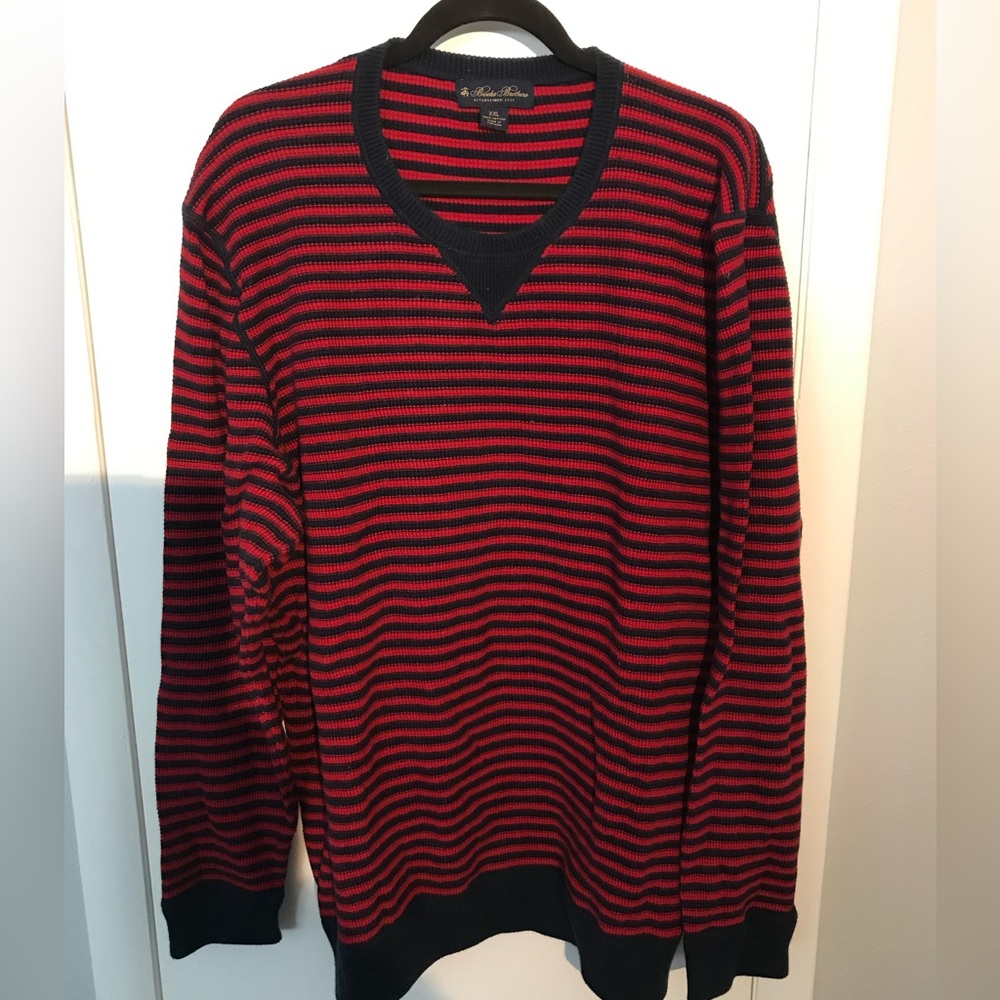 Brooks Brothers Striped Crewneck Sweater